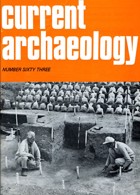 Current Archaeology Publisher Magazine Issue  