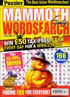 Puzz Mammoth Fam Wordsearch Magazine Issue NO 121