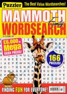 Puzz Mammoth Fam Wordsearch Magazine Issue NO 125