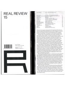 Real Review Magazine Issue 15 Order Online