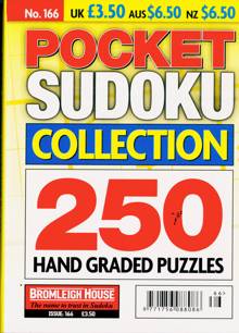 Pocket Sudoku Collection Magazine NO 166 Order Online