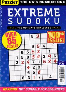 Extreme Sudoku Magazine NO 100 Order Online