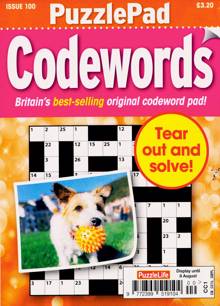 Puzzlelife Ppad Codewords Magazine NO 100 Order Online