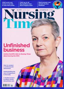 Nursing Times Magazine JUL 24 Order Online