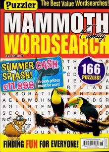 Puzz Mammoth Fam Wordsearch Magazine Issue NO 118