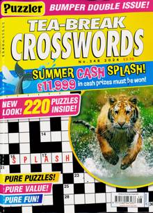 Puzzler Tea Break Crosswords Magazine Issue NO 348
