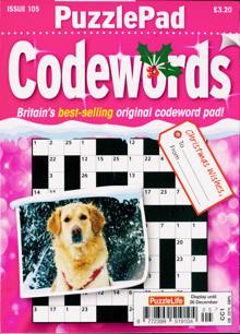 Puzzlelife Ppad Codewords Magazine NO 105 Order Online