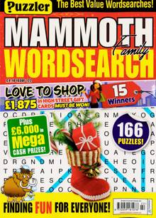 Puzz Mammoth Fam Wordsearch Magazine Issue NO 122