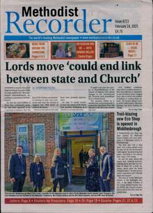 Methodist Recorder Magazine 14/02/2025 Order Online