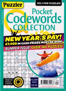 Puzzler Q Pock Codewords C Magazine NO 209 Order Online