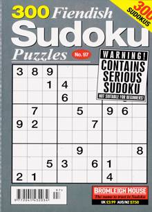 300 Fiendish Sudoku Puzzle Magazine NO 97 Order Online