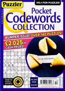 Puzzler Q Pock Codewords C Magazine NO 210 Order Online