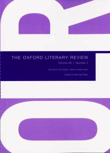 Oxford Literary Review Magazine VOL46NO Order Online