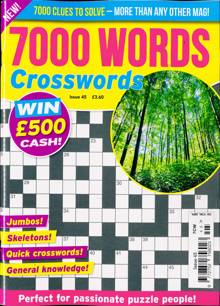 7000 Word Crosswords Magazine NO 45 Order Online