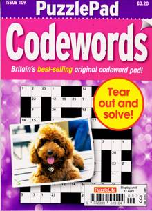 Puzzlelife Ppad Codewords Magazine NO 109 Order Online