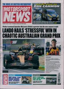 Motorsport News Magazine 20/03/2025 Order Online