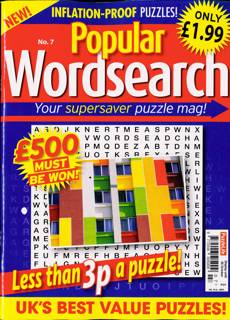 Popular Wordsearch Magazine Subscription | Buy at Newsstand.co.uk