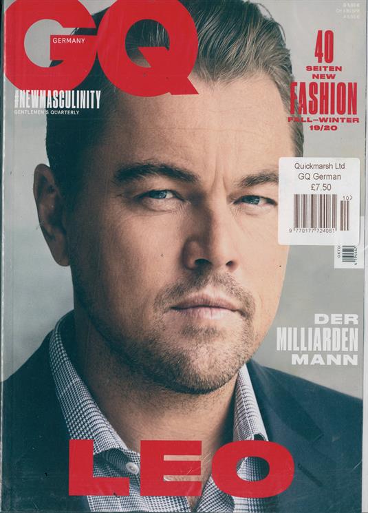 Gq German Magazine Subscription | Buy at Newsstand.co.uk | German