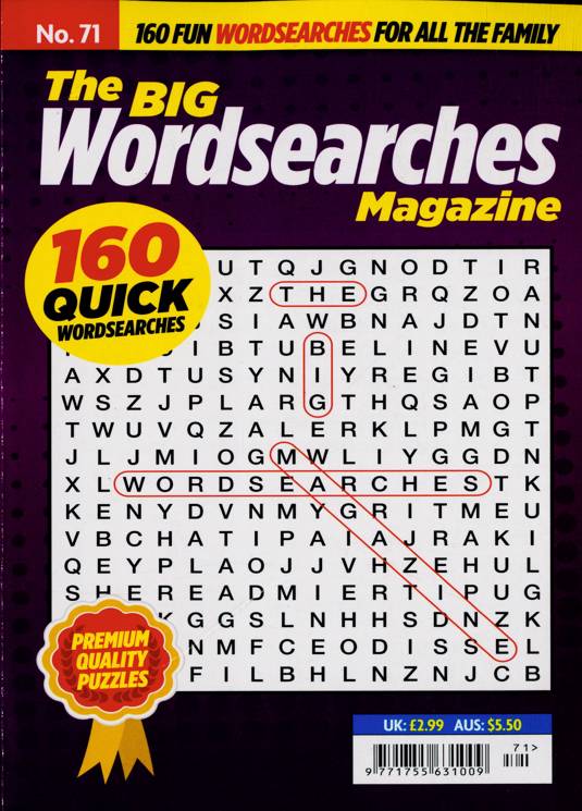 Big Wordsearch Magazine Subscription Buy At Newsstand co uk Wordsearch