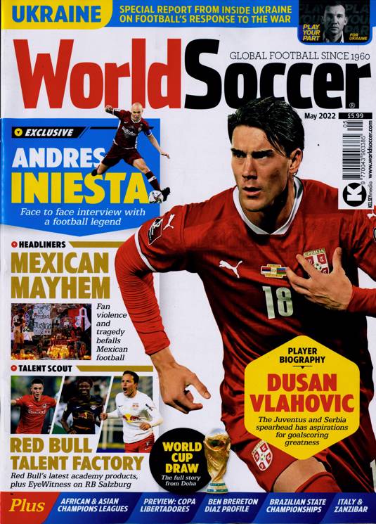 soccer magazine cover