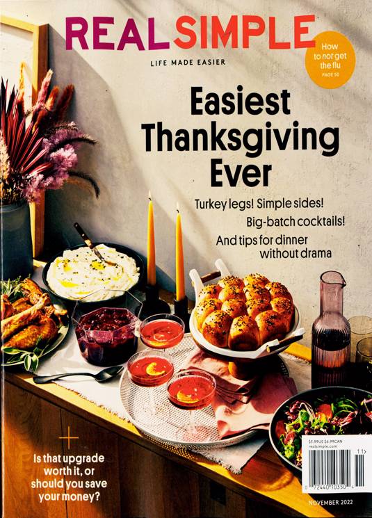 Real Simple Magazine Subscription | Buy at Newsstand.co.uk | Cooking & Food