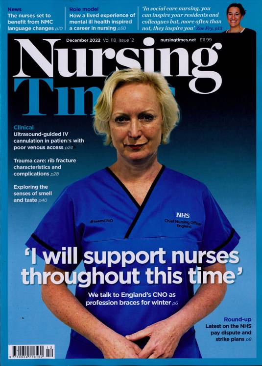 Nursing Times Magazine Subscription | Buy At Newsstand.co.uk | Health ...