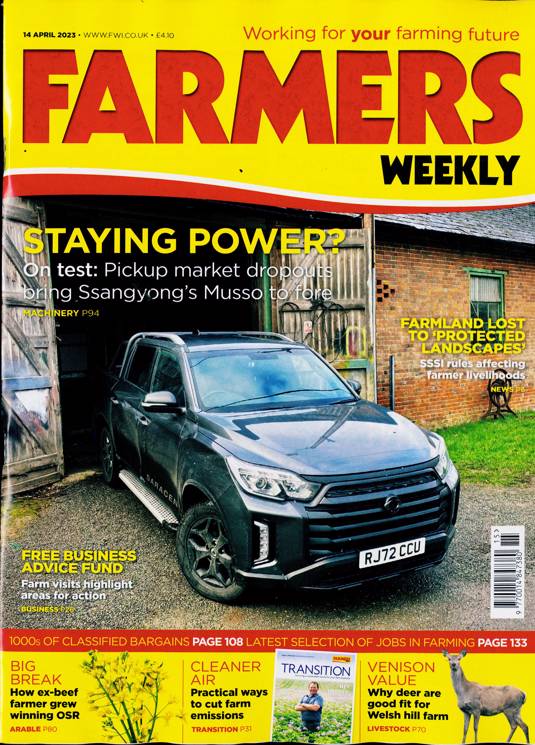 Farmers Weekly Magazine Subscription | Buy At Newsstand.co.uk | Agriculture